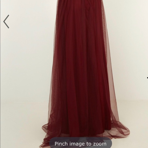 Showpo Celebrate tonight Maxi dress. Wine color. Size Small. - Picture 9 of 10